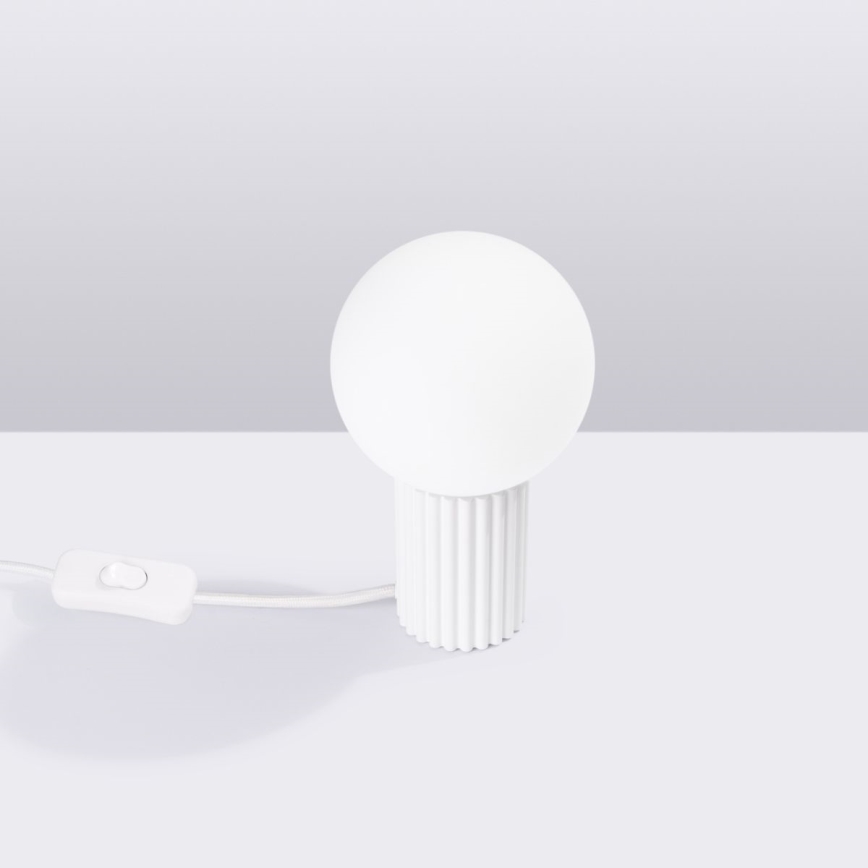 Stolní lampa HALO 1xG9/8W/230V pr. 12 cm bílá