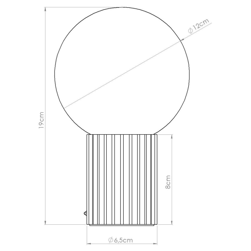 Stolní lampa HALO 1xG9/8W/230V pr. 12 cm bílá