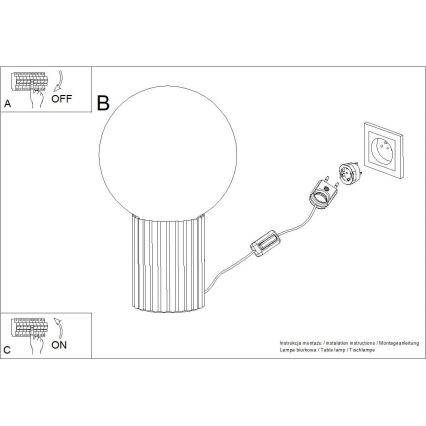 Stolní lampa HALO 1xG9/8W/230V pr. 12 cm bílá
