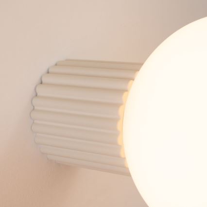 Koupelnové nástěnné svítidlo HALO 1xG9/8W/230V pr. 12 cm IP44 krémová