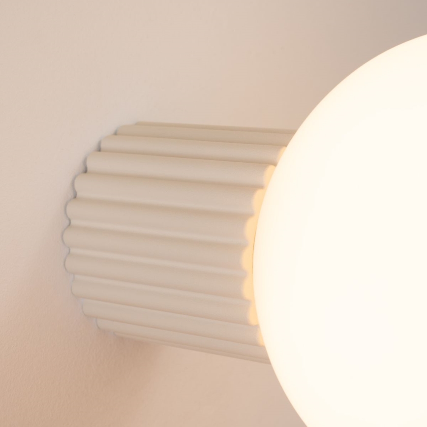 Koupelnové nástěnné svítidlo HALO 1xG9/8W/230V pr. 12 cm IP44 krémová