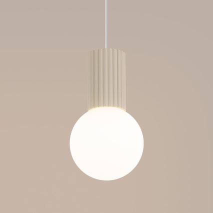 Lustr na lanku HALO 1xG9/8W/230V pr. 12 cm krémová
