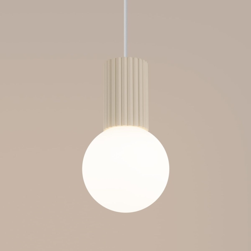 Lustr na lanku HALO 1xG9/8W/230V pr. 12 cm krémová