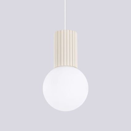 Lustr na lanku HALO 1xG9/8W/230V pr. 12 cm krémová