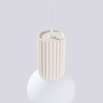 Lustr na lanku HALO 1xG9/8W/230V pr. 12 cm krémová