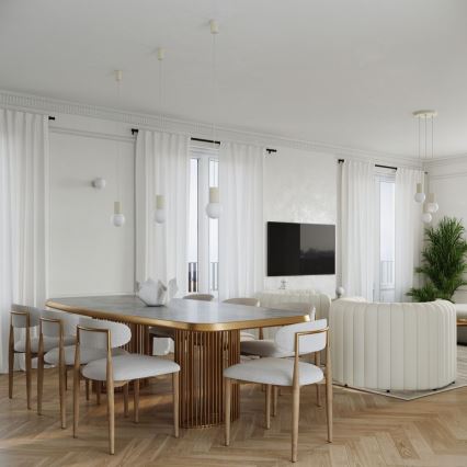 Stolní lampa HALO 1xG9/8W/230V pr. 12 cm krémová