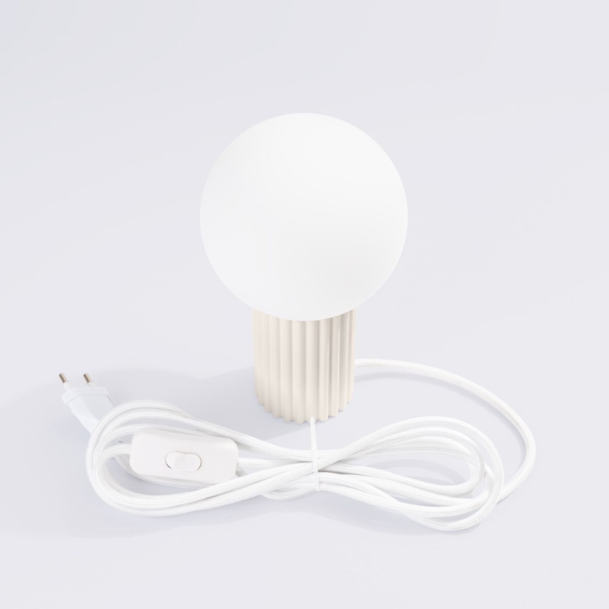 Stolní lampa HALO 1xG9/8W/230V pr. 12 cm krémová