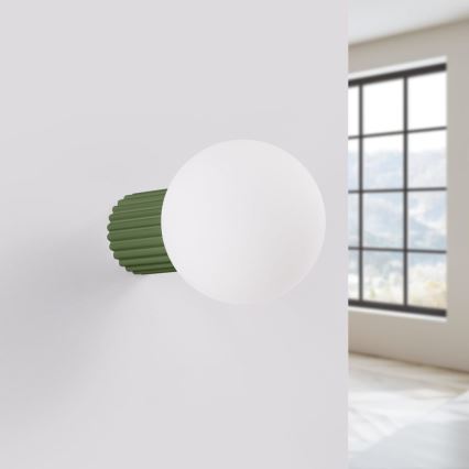 Koupelnové nástěnné svítidlo HALO 1xG9/8W/230V pr. 12 cm IP44 zelená