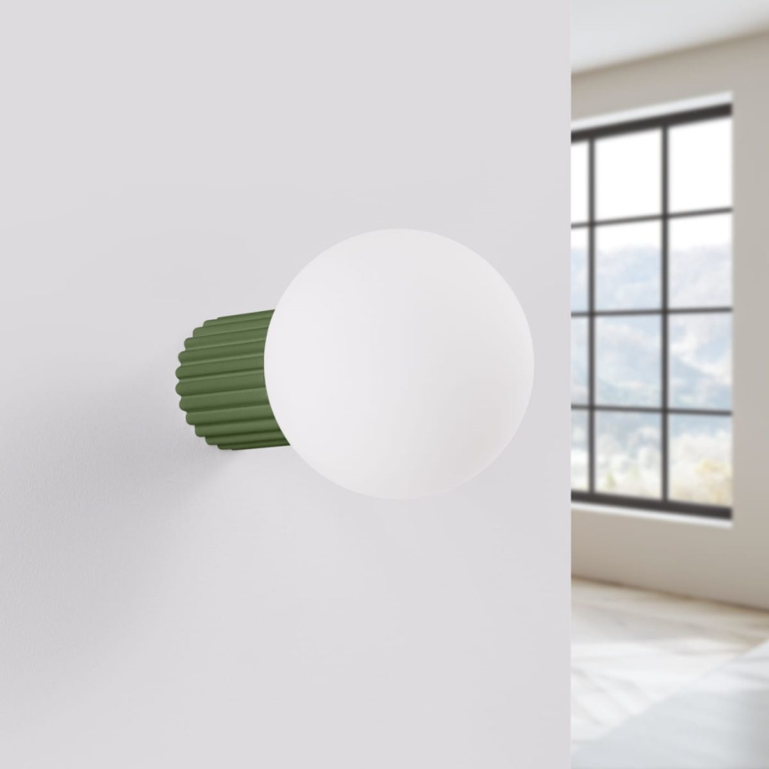 Koupelnové nástěnné svítidlo HALO 1xG9/8W/230V pr. 12 cm IP44 zelená