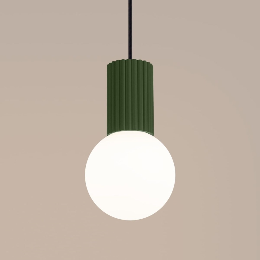 Lustr na lanku HALO 1xG9/8W/230V pr. 12 cm zelená