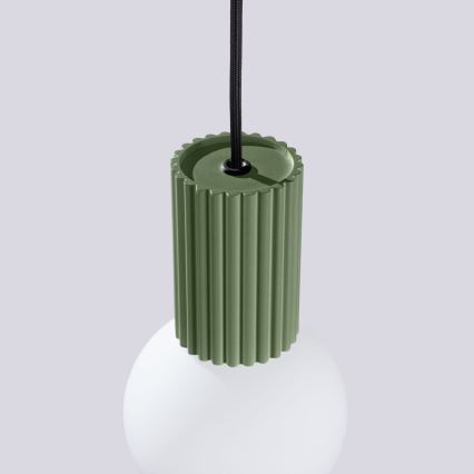 Lustr na lanku HALO 1xG9/8W/230V pr. 12 cm zelená