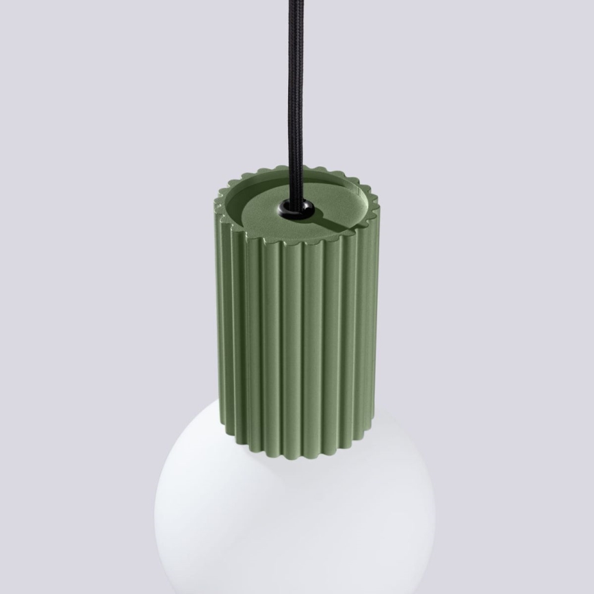Lustr na lanku HALO 1xG9/8W/230V pr. 12 cm zelená