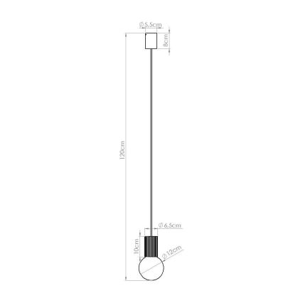 Lustr na lanku HALO 1xG9/8W/230V pr. 12 cm zelená