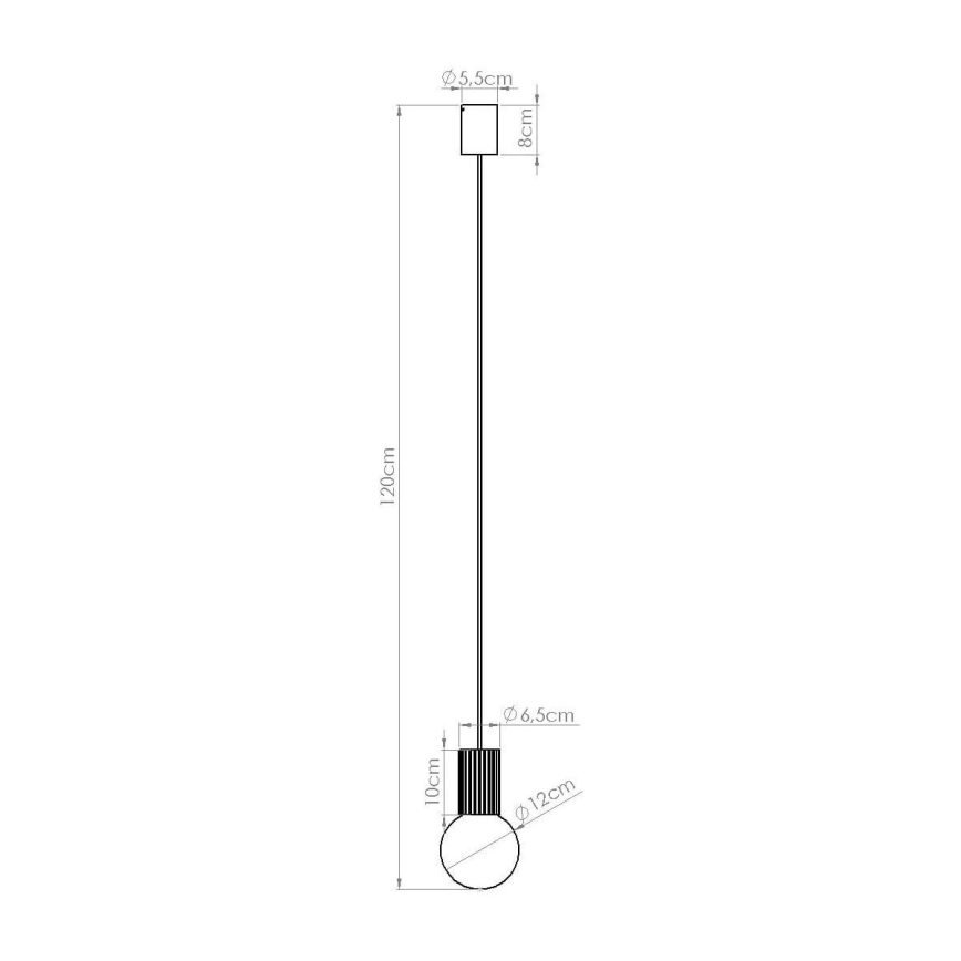 Lustr na lanku HALO 1xG9/8W/230V pr. 12 cm zelená