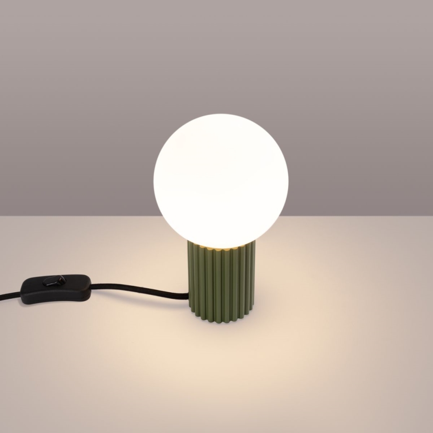 Stolní lampa HALO 1xG9/8W/230V pr. 12 cm zelená