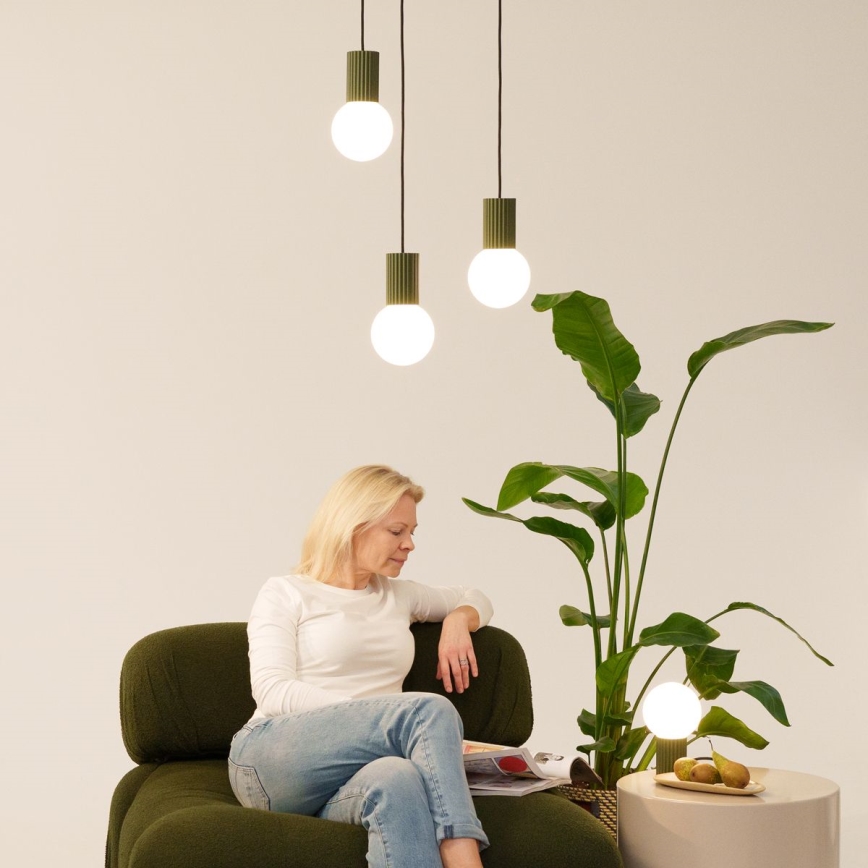 Stolní lampa HALO 1xG9/8W/230V pr. 12 cm zelená