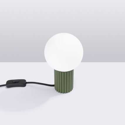 Stolní lampa HALO 1xG9/8W/230V pr. 12 cm zelená