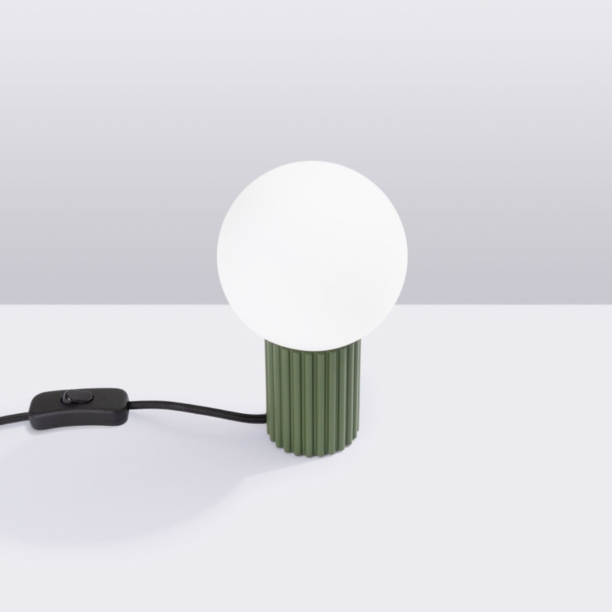 Stolní lampa HALO 1xG9/8W/230V pr. 12 cm zelená