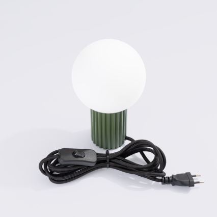 Stolní lampa HALO 1xG9/8W/230V pr. 12 cm zelená