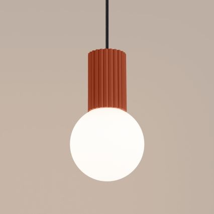 Lustr na lanku HALO 1xG9/8W/230V pr. 12 cm oranžová