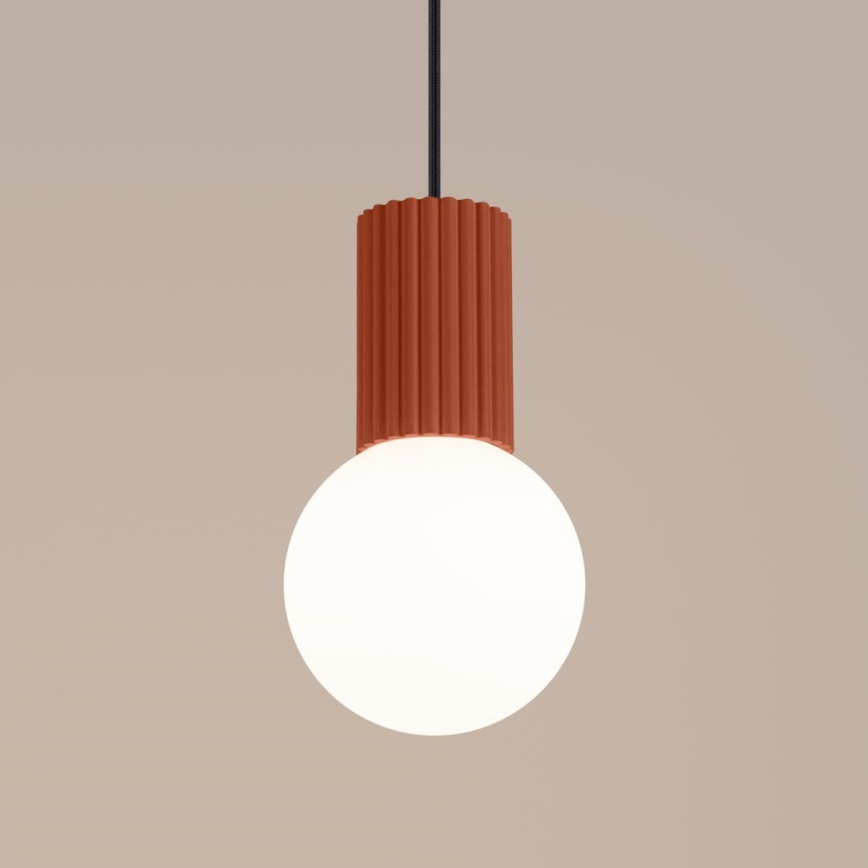Lustr na lanku HALO 1xG9/8W/230V pr. 12 cm oranžová