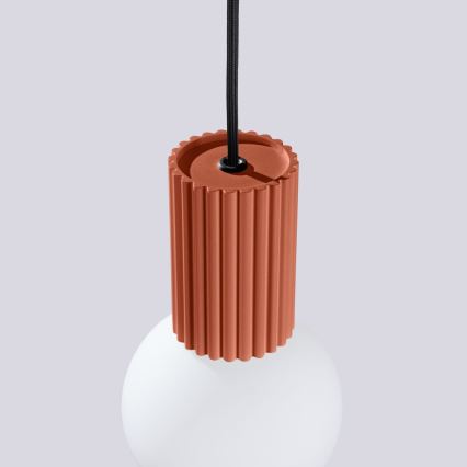Lustr na lanku HALO 1xG9/8W/230V pr. 12 cm oranžová