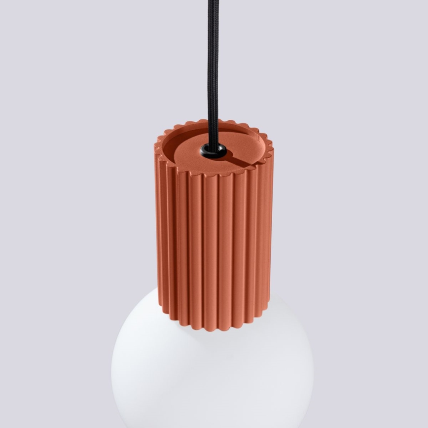 Lustr na lanku HALO 1xG9/8W/230V pr. 12 cm oranžová