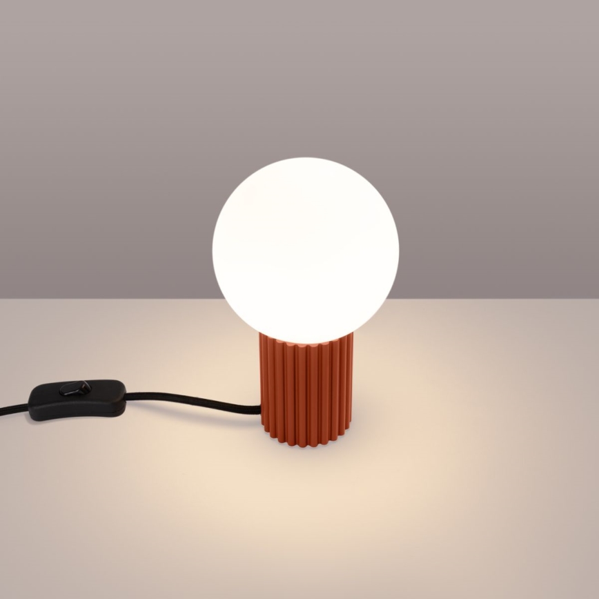 Stolní lampa HALO 1xG9/8W/230V pr. 12 cm oranžová