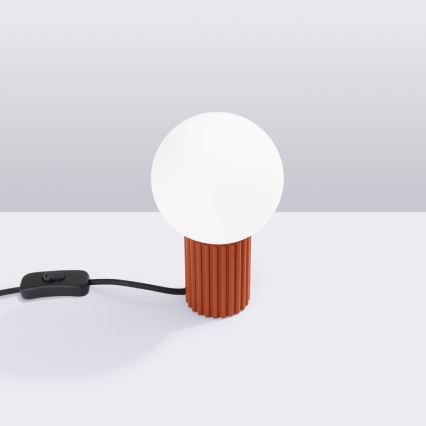 Stolní lampa HALO 1xG9/8W/230V pr. 12 cm oranžová