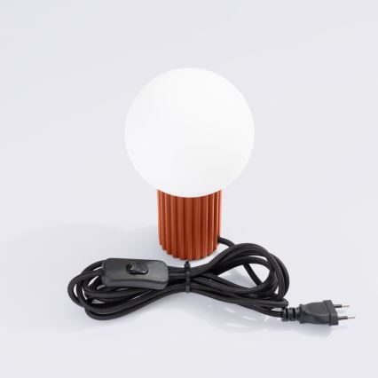 Stolní lampa HALO 1xG9/8W/230V pr. 12 cm oranžová