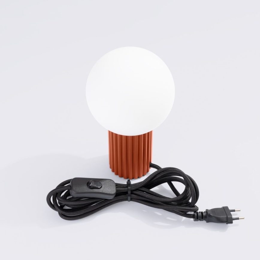 Stolní lampa HALO 1xG9/8W/230V pr. 12 cm oranžová