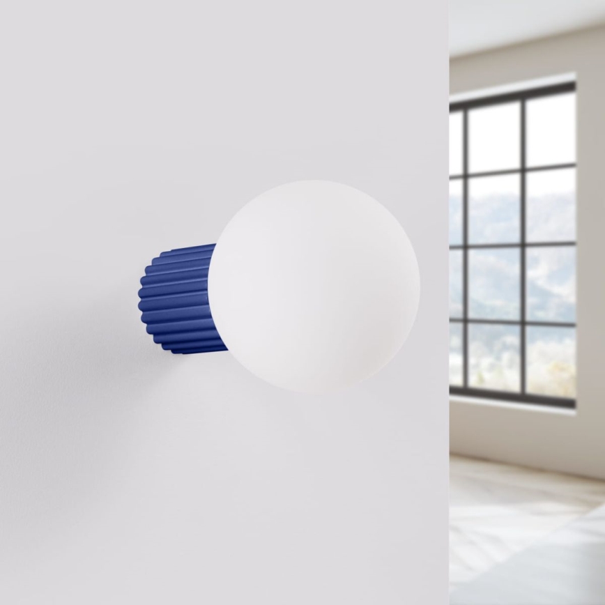 Koupelnové nástěnné svítidlo HALO 1xG9/8W/230V pr. 12 cm IP44 modrá