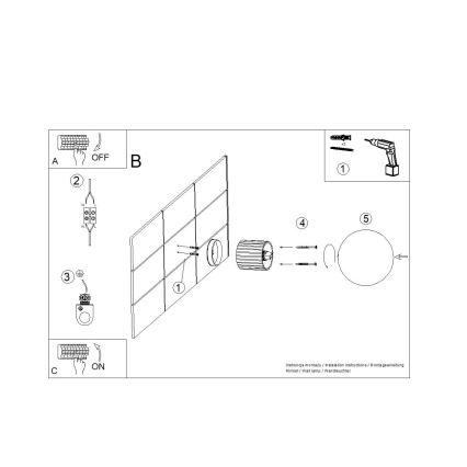 Koupelnové nástěnné svítidlo HALO 1xG9/8W/230V pr. 12 cm IP44 modrá