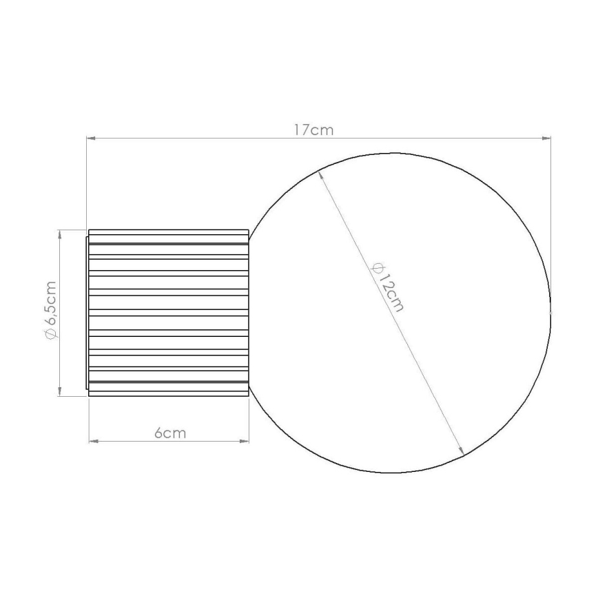 Koupelnové nástěnné svítidlo HALO 1xG9/8W/230V pr. 12 cm IP44 taupe