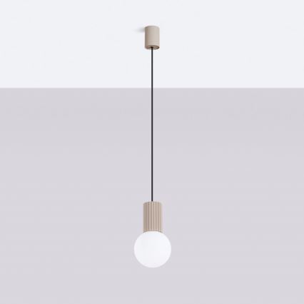 Lustr na lanku HALO 1xG9/8W/230V pr. 12 cm taupe