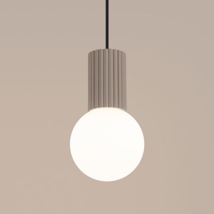 Lustr na lanku HALO 1xG9/8W/230V pr. 12 cm taupe