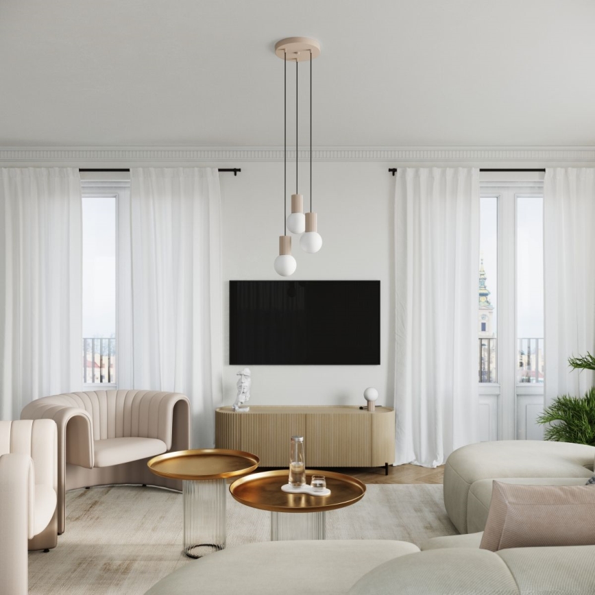 Stolní lampa HALO 1xG9/8W/230V pr. 12 cm taupe