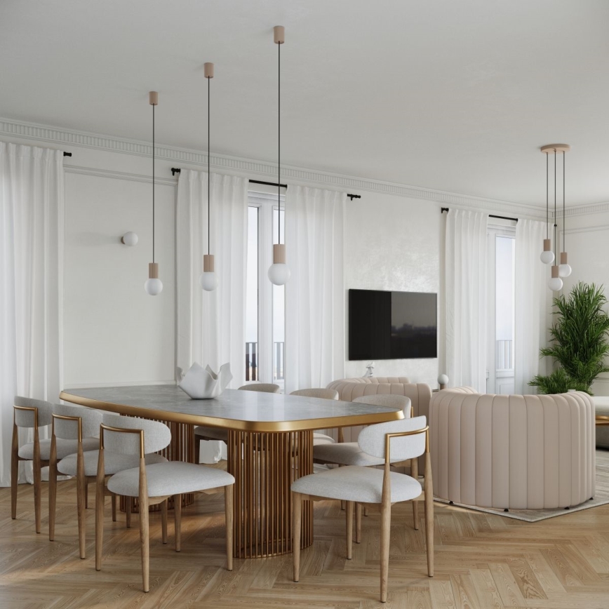 Stolní lampa HALO 1xG9/8W/230V pr. 12 cm taupe
