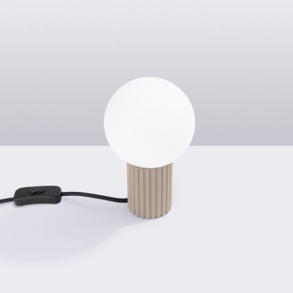 Stolní lampa HALO 1xG9/8W/230V pr. 12 cm taupe