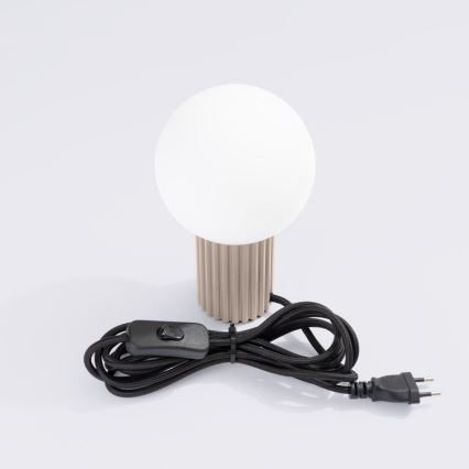 Stolní lampa HALO 1xG9/8W/230V pr. 12 cm taupe