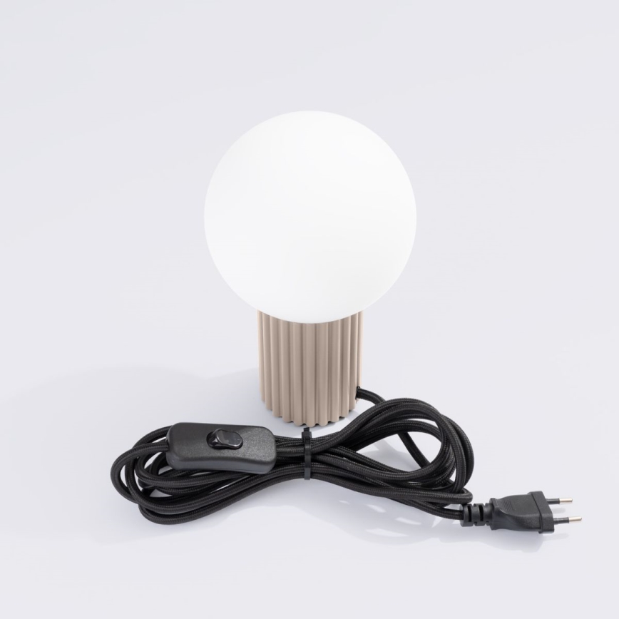 Stolní lampa HALO 1xG9/8W/230V pr. 12 cm taupe