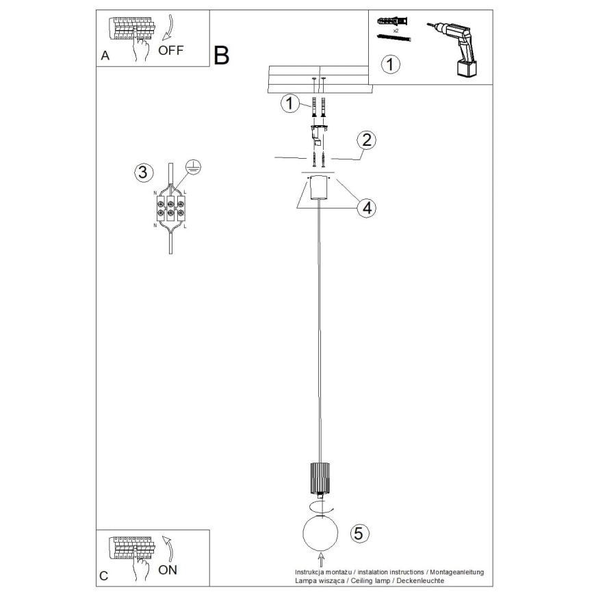 Lustr na lanku HALO 1xG9/8W/230V pr. 12 cm červená