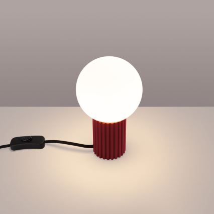 Stolní lampa HALO 1xG9/8W/230V pr. 12 cm červená