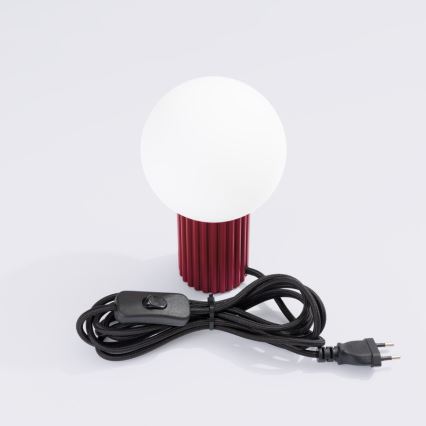 Stolní lampa HALO 1xG9/8W/230V pr. 12 cm červená