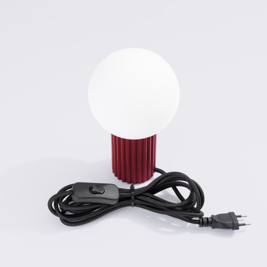 Stolní lampa HALO 1xG9/8W/230V pr. 12 cm červená