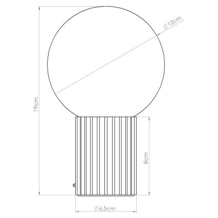Stolní lampa HALO 1xG9/8W/230V pr. 12 cm červená
