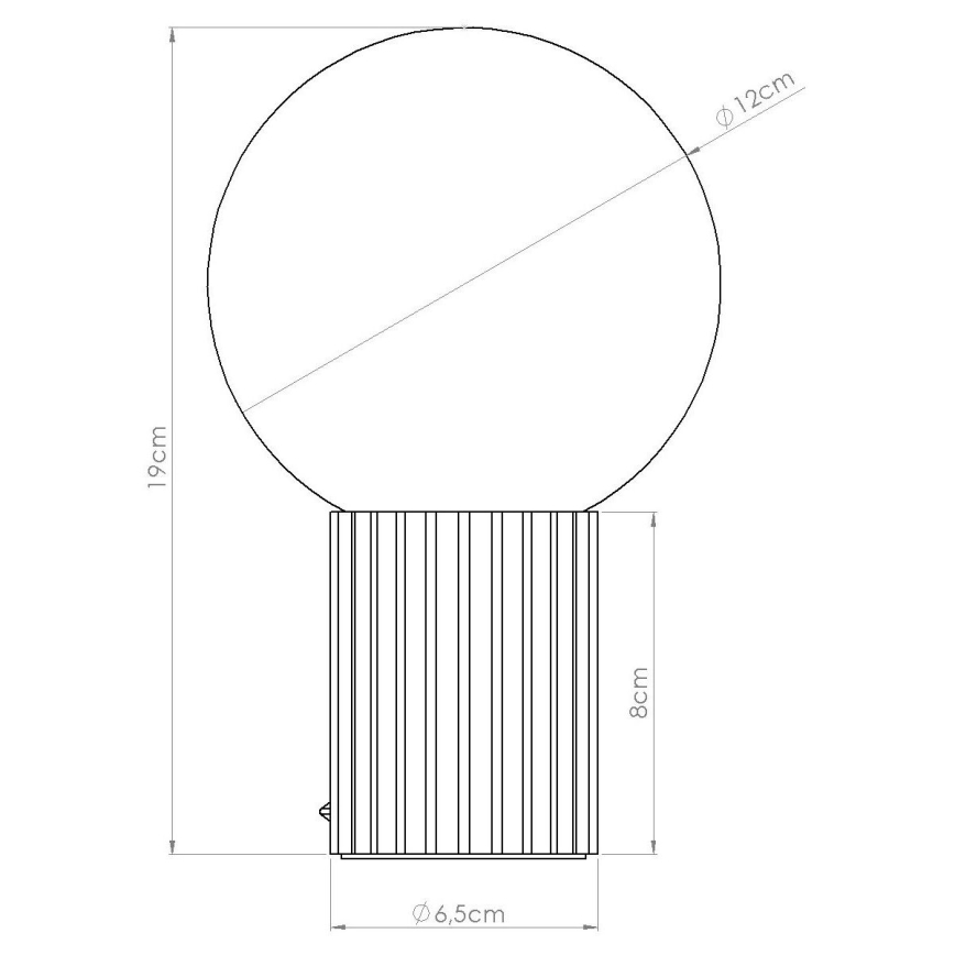 Stolní lampa HALO 1xG9/8W/230V pr. 12 cm červená