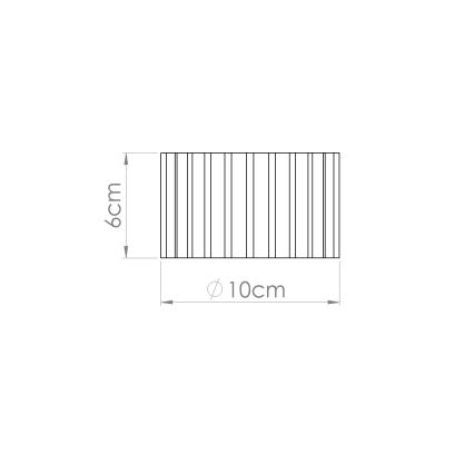 Bodové svítidlo AURA 1xGX53/10W/230V pr. 10 cm černá