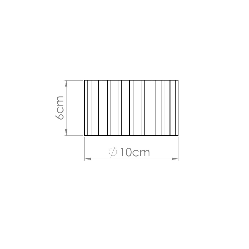 Bodové svítidlo AURA 1xGX53/10W/230V pr. 10 cm černá