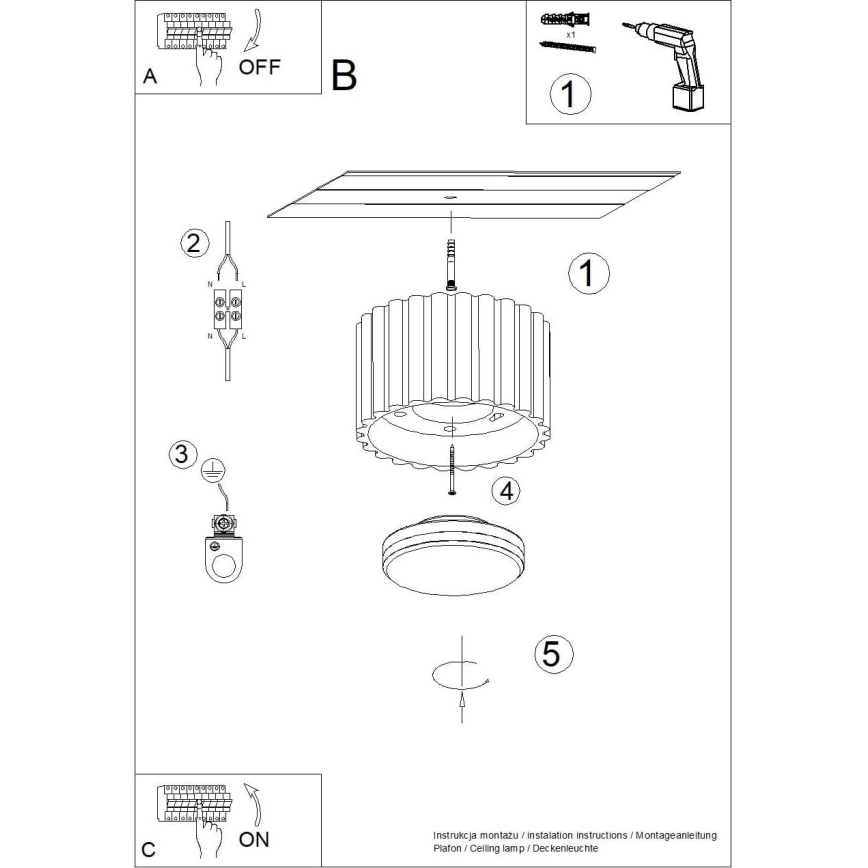 Bodové svítidlo AURA 1xGX53/10W/230V pr. 10 cm černá